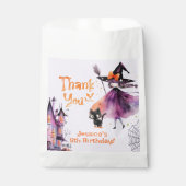 Schattigee kleine heks Spooktacular Halloween fees Bedankzakje (Voorkant)