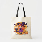 Schattigee kleine heks tote bag (Voorkant)