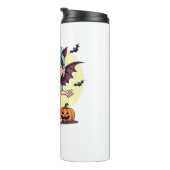 Schattigee kleine heks verpleegkundige Halloween P Thermosbeker (Geroteerd rechts)