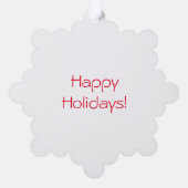 Schattigee Kleine Holly Angel Ornament Kaart (Achterkant)