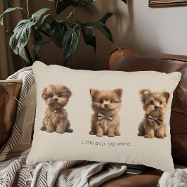 Schattigee kleine hondjes | Schattige Hondenliefhe Accent Kussen