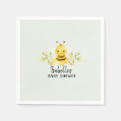 Schattigee Kleine Honingbij Baby shower Custom Servet (Voorkant)