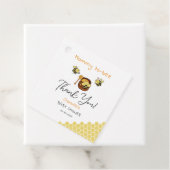 Schattigee kleine honingbij met Baby shower van zo Bedankjes Labels (In situ)