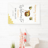 Schattigee kleine honingbij met Baby shower van zo Spandoek (Insitu)
