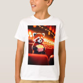 Schattigee kleine humanoïde rode panda boy tshirt (Voorkant)