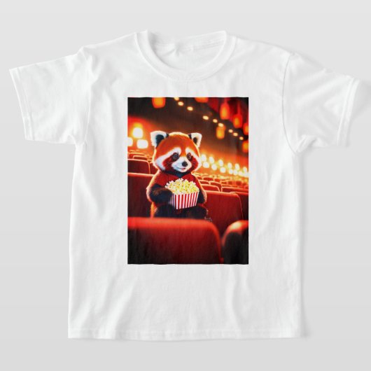 Schattigee kleine humanoïde rode panda boy tshirt (Laagn)