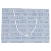 Schattigee kleine jongen Baby in buggy nieuwe baby Large Cadeautasje (Achterkant)