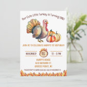 Schattigee kleine kalkoen, Kinder, kinderen, verja Kaart (Staand voorkant)