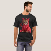 Schattigee kleine kattenduivel t-shirt (Voorkant volledig)