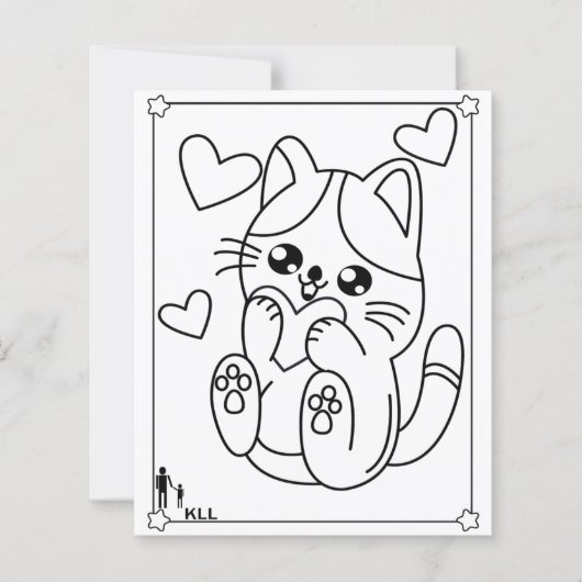 Schattigee kleine kattenkleuring (Voorkant)