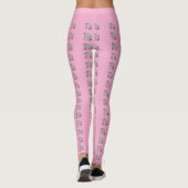 Schattigee kleine Keniaanse zebra patroon verjaard Leggings (Achterkant)