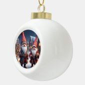 Schattigee kleine kerst elf keramische bal ornament (Rechts)