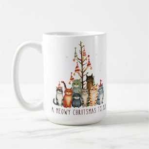 SCHATTIGEE KLEINE KERST KITTY CATS KOFFIEMOK