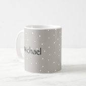 Schattigee kleine kerst Penquin gepersonaliseerd Koffiemok (Voorkant links)