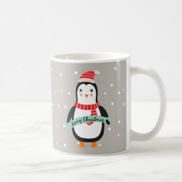 Schattigee kleine kerst Penquin gepersonaliseerd Koffiemok
