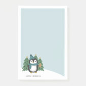 Schattigee kleine kerstpinguïn | Naam Post-it® Notes (Voorkant)