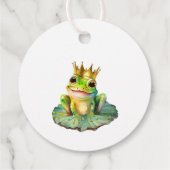 Schattigee kleine kikker minimaal Baby shower dank Bedankjes Labels (Achterkant)