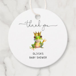 Schattigee kleine kikker minimaal Baby shower dank Bedankjes Labels
