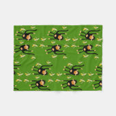 Schattigee kleine Kind aap Fleece Deken (Voorkant (Horizontaal))