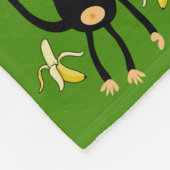 Schattigee kleine Kind aap Fleece Deken (Hoek)