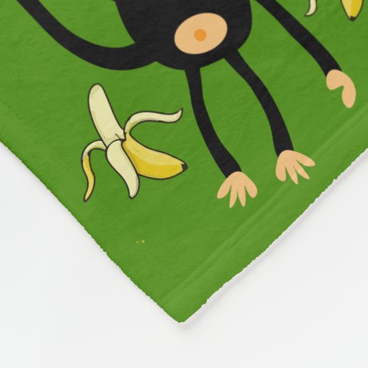 Schattigee kleine Kind aap Fleece Deken (Hoek)
