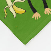 Schattigee kleine Kind aap Fleece Deken (Hoek)