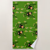 Schattigee kleine Kind aap Strandlaken (Voorkant)