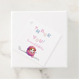 Schattigee kleine kitten 1e verjaardag bedankjes labels