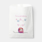 Schattigee kleine kitten 1e verjaardag bedankzakje (Voorkant)