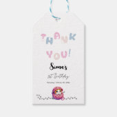 Schattigee kleine kitten 1e verjaardag cadeaulabel (Voorkant)