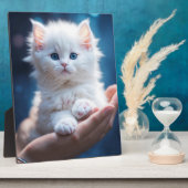 Schattigee kleine kitten design framers fotoplaat (Zijkant)