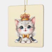 Schattigee kleine Kitten Prince Keramisch Ornament (Links)