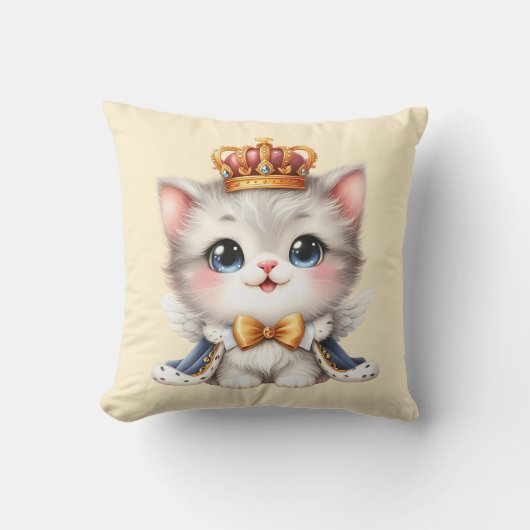 Schattigee kleine Kitten Prince Kussen (Voorkant)