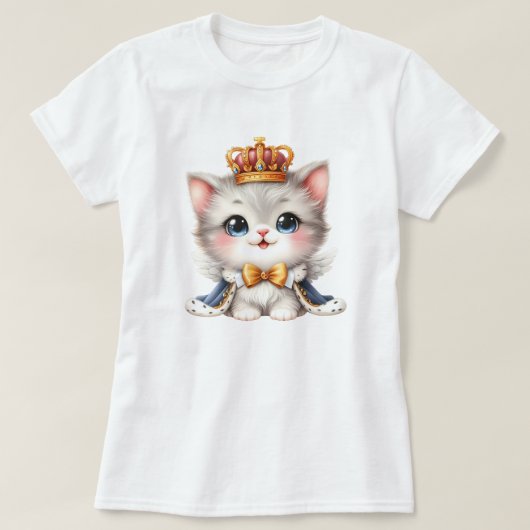 Schattigee kleine Kitten Prince T-shirt (Design voorkant)