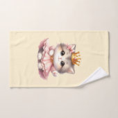 Schattigee kleine Kitten Princess Handdoek (Handdoek)