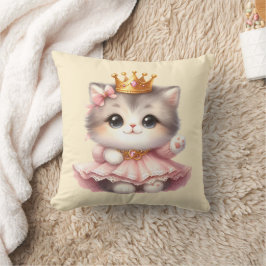 Schattigee kleine Kitten Princess Kussen