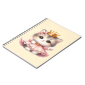 Schattigee kleine Kitten Princess Notitieboek (Linkerzijde)