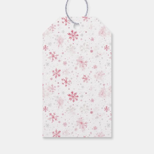 Schattigee Kleine Kitten Roze Kerst Cadeaulabel (Achterkant)