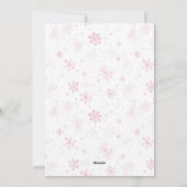 Schattigee Kleine Kitten Roze Kerst Kaart (Achterkant)