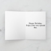 Schattigee kleine kitty kat happy birthday kaart (Binnen)