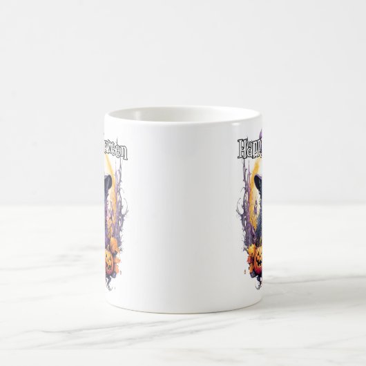 Schattigee kleine kitty kat heks koffiemok (Center)