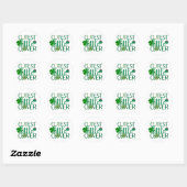 Schattigee kleine klaver 🍀✨ ronde sticker (Vel)