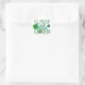 Schattigee kleine klaver 🍀✨ ronde sticker (Tas)