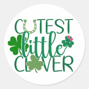 Schattigee kleine klaver 🍀✨ ronde sticker