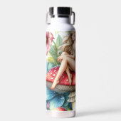 Schattigee kleine kleurfee waterfles (Voorkant)