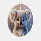 Schattigee kleine Koala Fantasy Dreamy Gradient Keramisch Ornament (Rechts)