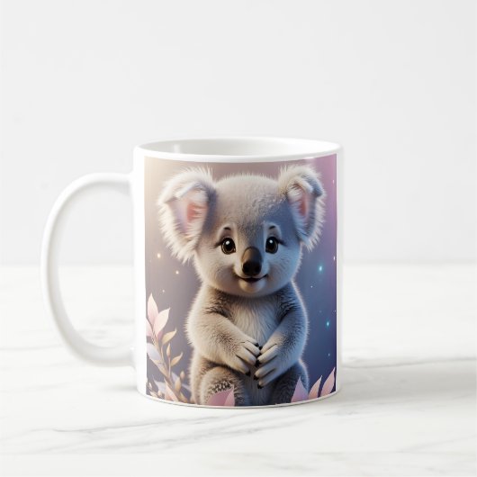 Schattigee kleine Koala Fantasy Dreamy Gradient Koffiemok (Links)