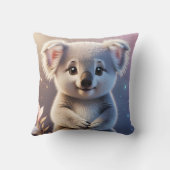 Schattigee kleine Koala Fantasy Dreamy Gradient Kussen (Achterkant)