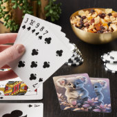 Schattigee kleine Koala Fantasy Dreamy Gradient Pokerkaarten (Insitu)