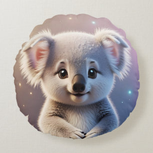 Schattigee kleine Koala Fantasy Dreamy Gradient Rond Kussen